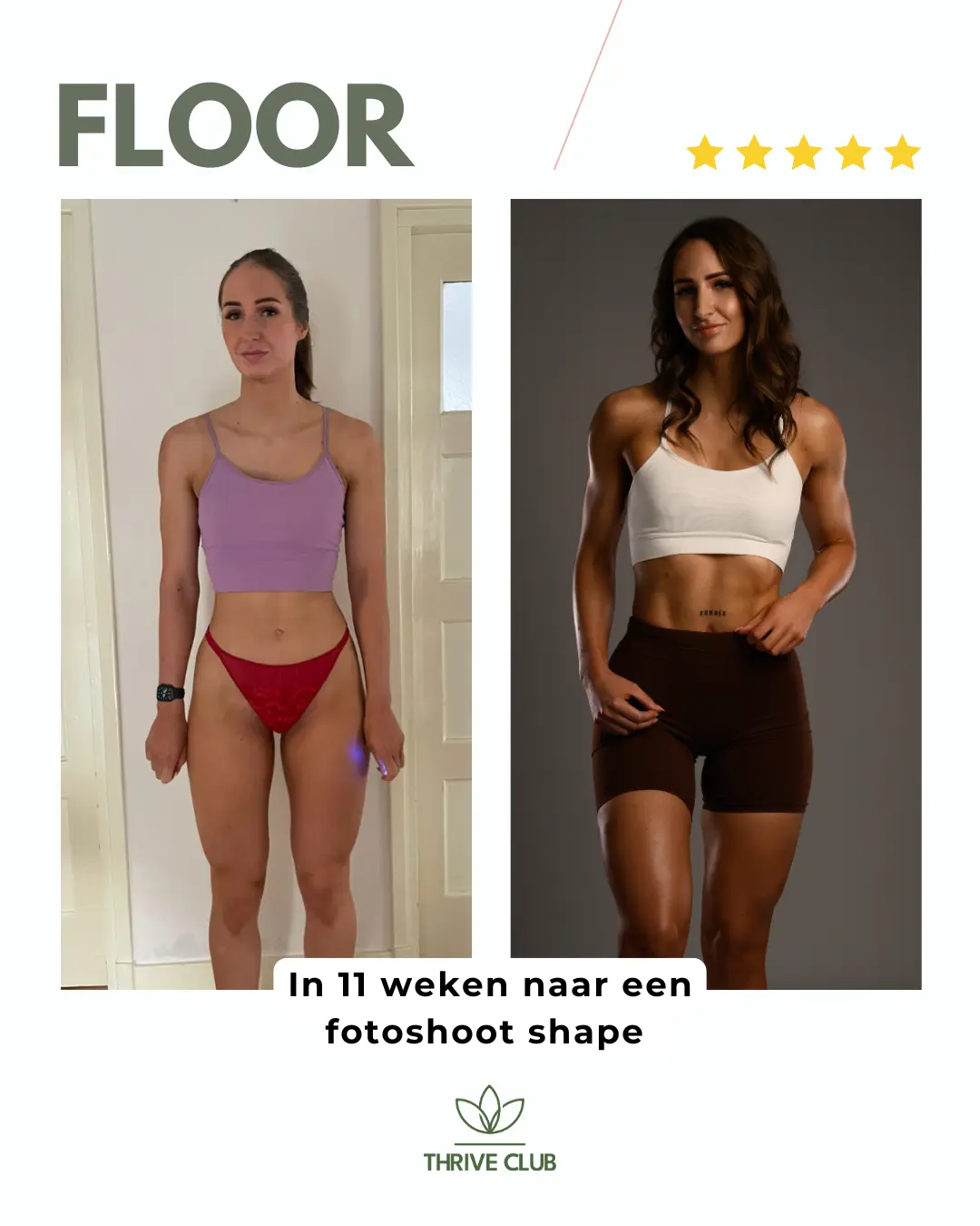 Floor: in 11 weken naar een fotoshoot shape.